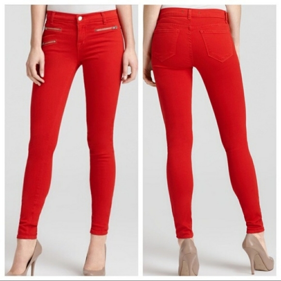 J Brand Denim - J Brand red Zoey skinny jeans | On SALE!!!
